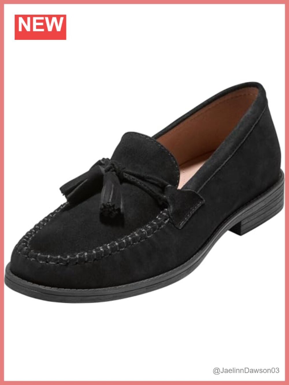 Women's Tassel Loafers Leather Comfort Business Casual Slip-On